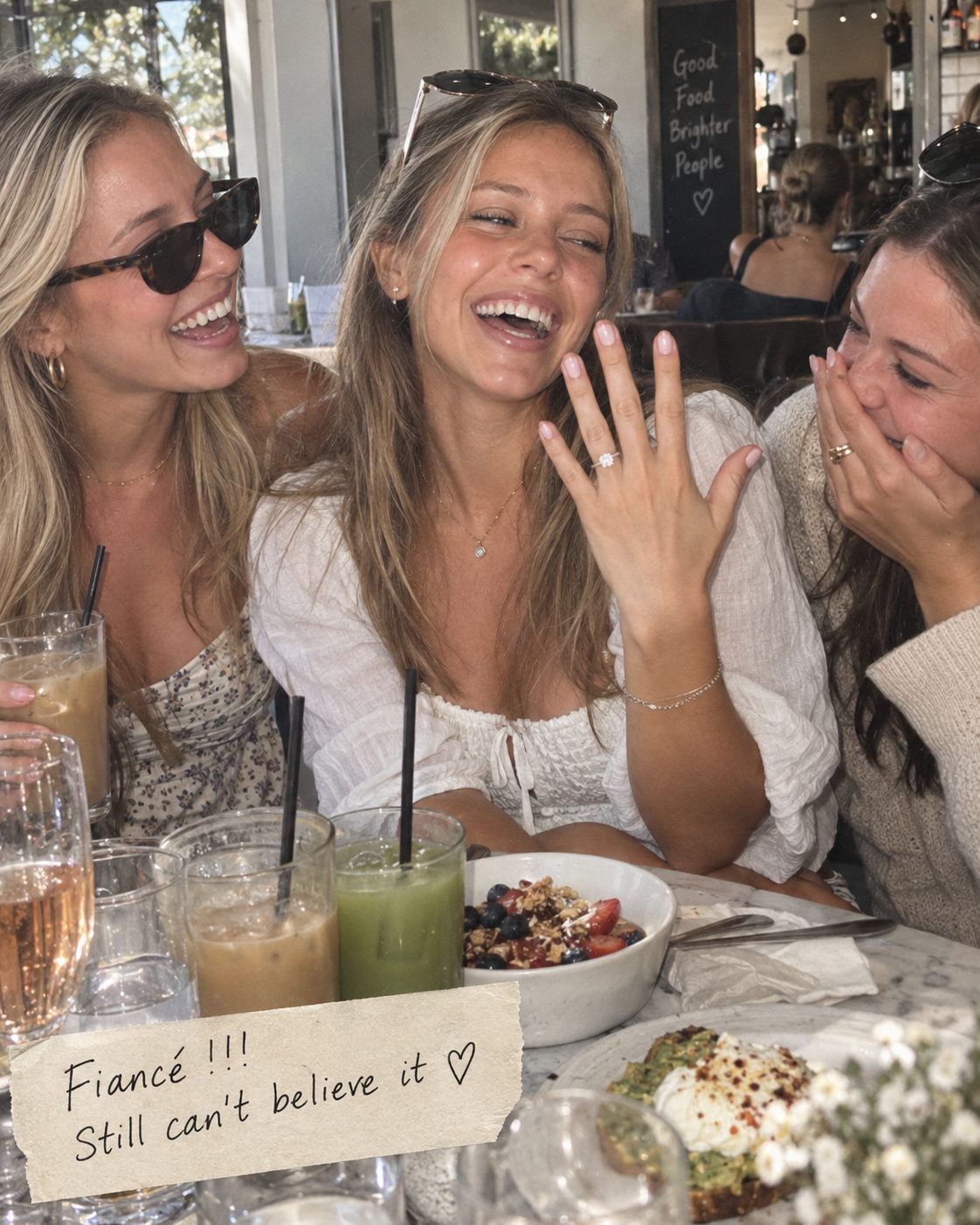 Sarah, laughing, the week her friends started talking about her